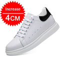 Korean-style Casual Invisible-heeled White Sneakers For Men Autumn Season
