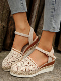 Women's Outerwear Hemp Rope Lace Casual Sandals